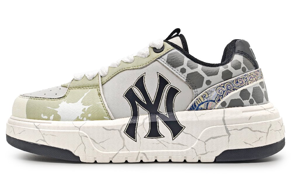 MLB Chunky Liner Low-Top Skateboard Shoes Unisex Gray Green