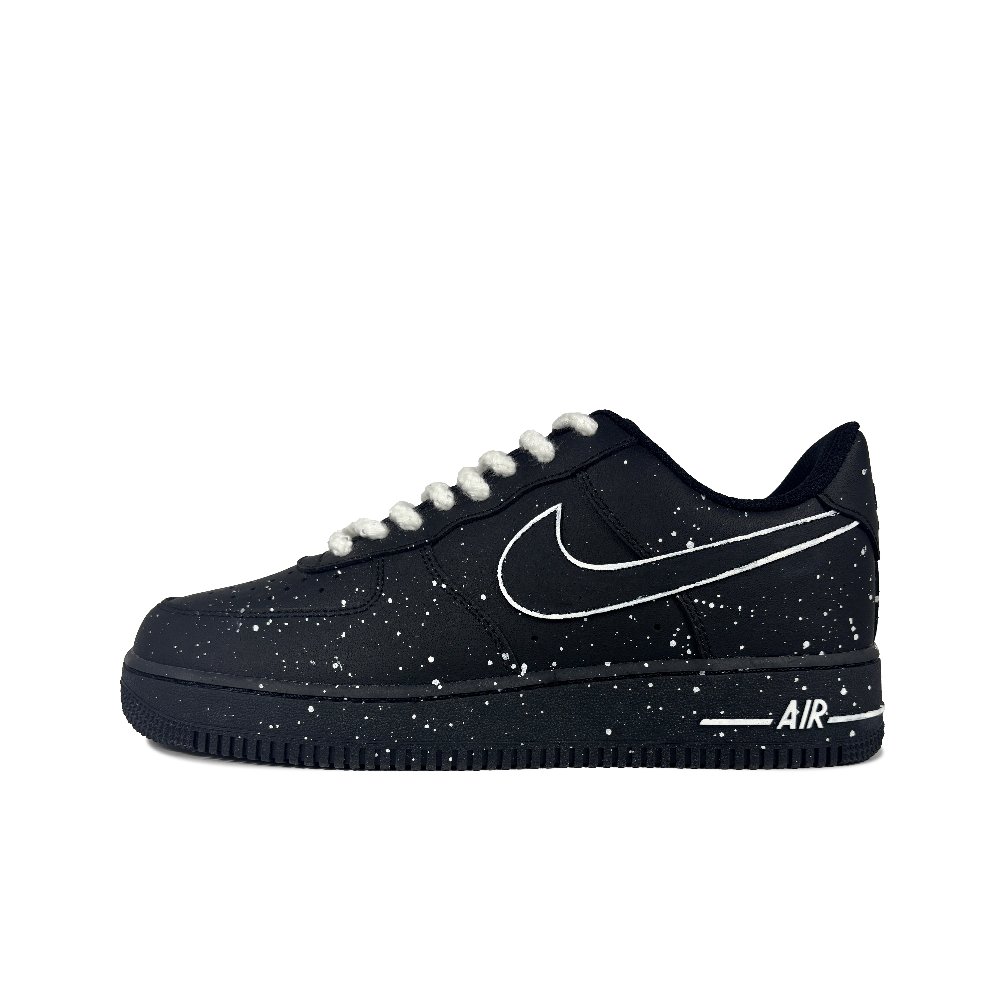 Nike Air Force 1 Anti Slip Wear Resistant Low Top Skateboard Shoes Unisex Black