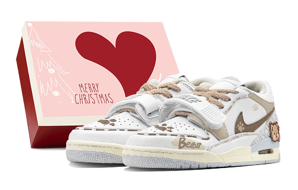 JORDAN Legacy 312 Vintage Basketball Shoes Women's Low Top Brown