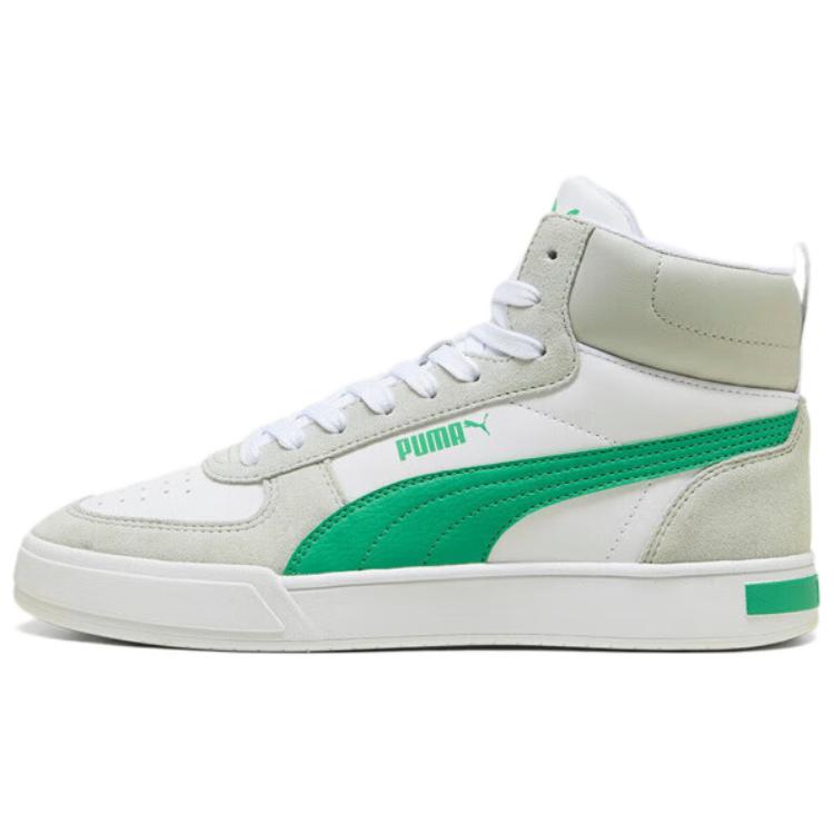 PUMA Caven MID SD Mid Top Skateboard Shoes Unisex White Green