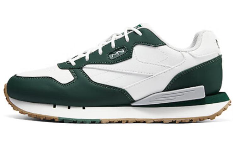 Skechers Anti-Slip Wear-Resistant Low-Top Casual Shoes Men's White Green