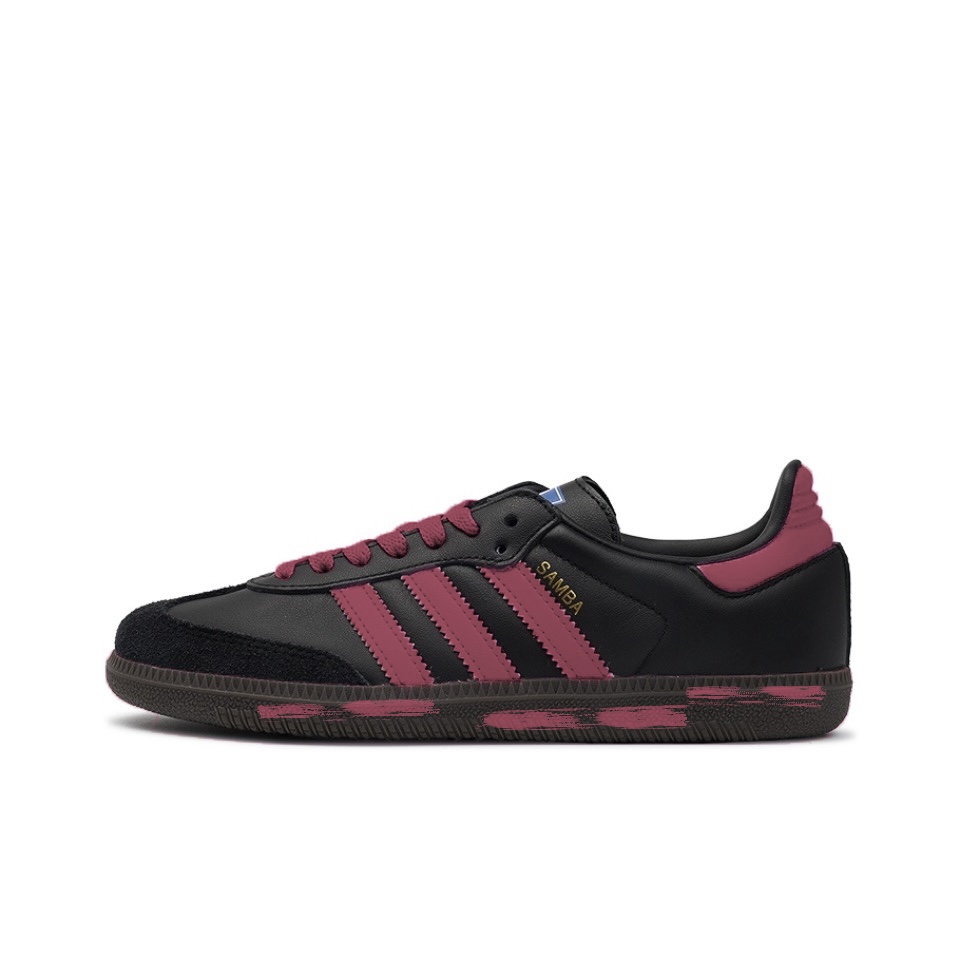 Adidas Originals Samba Skateboard Shoes Unisex Low-Top Black Purple
