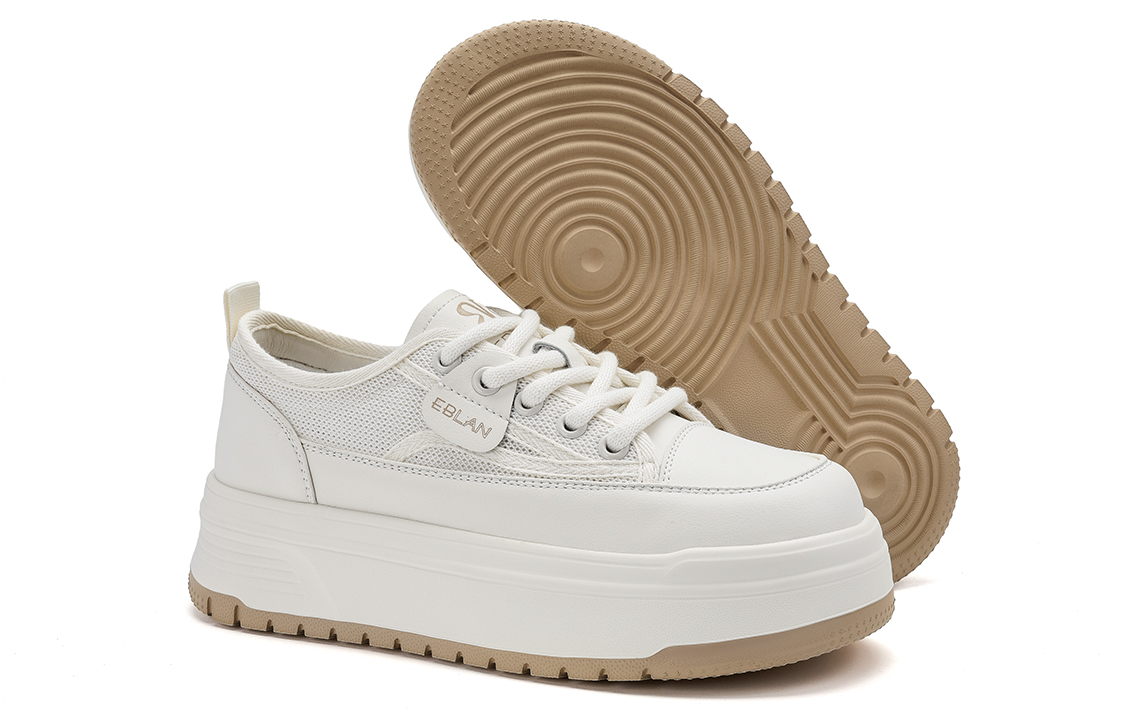 EBLAN Low Top Skateboard Shoes Women's Beige купить в интернет-магазине Yoocart с быстрой доставкой по России.