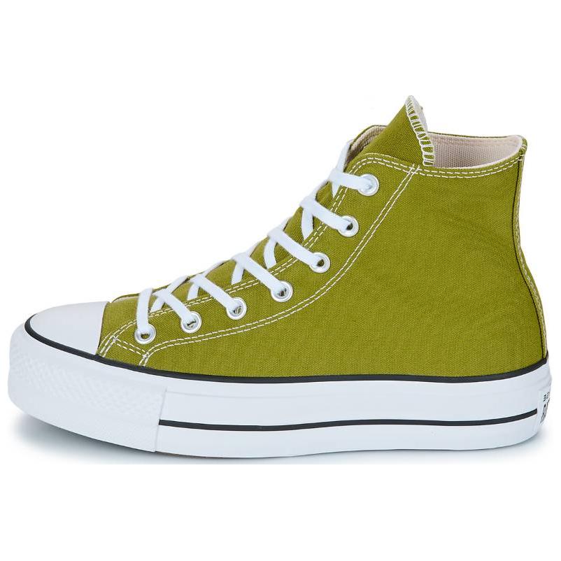 Converse Anti-Slip Wear-Resistant Mid-Top Canvas Shoes Women's Green
