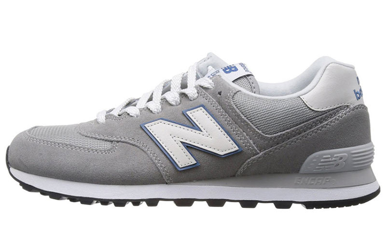 New Balance NB 574 Low Top Running Shoes Men's Gray White Blue