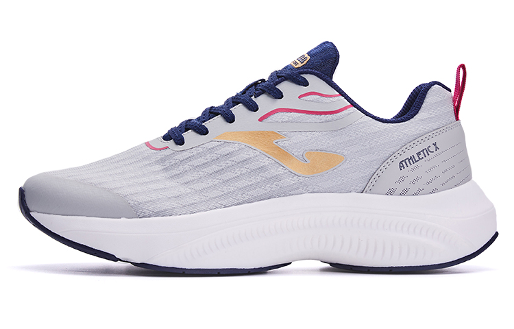 Joma Cushioning Wear-Resistant Low-Top Carbon Plate Marathon Running Shoes Women's Gray Navy Blue