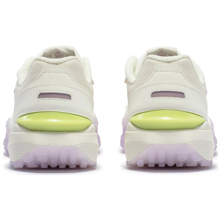 361° Cushioning Wear-Resistant Low-Top Casual Shoes Women's White Purple
