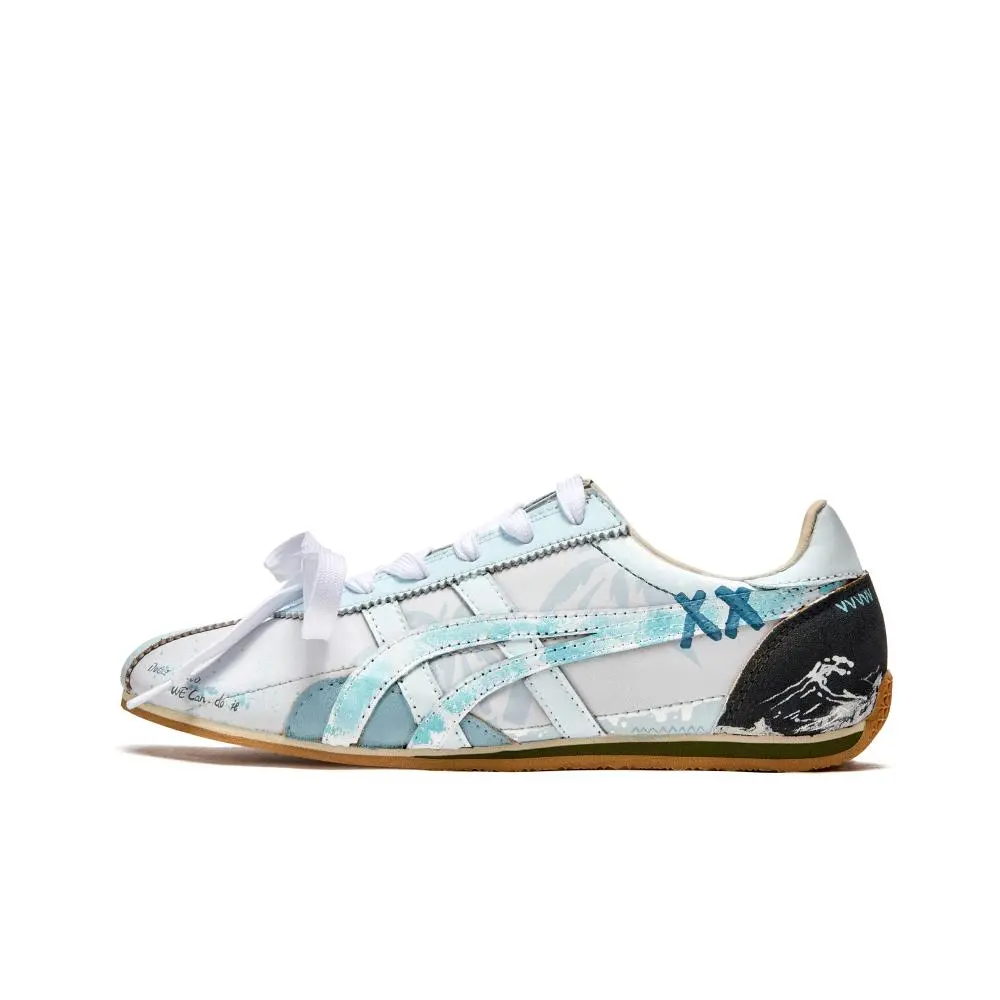 Onitsuka Tiger Runspark Slip Resistant Abrasion Resistant Low top Running Shoes Unisex Blue