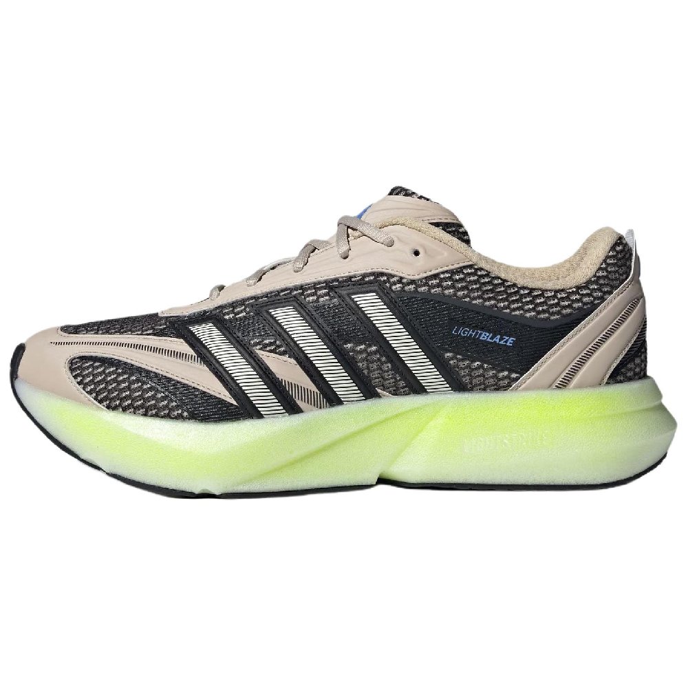Adidas LIGHTBLAZE Abrasion Resistant Low Top Running Shoes Men's Black Brown