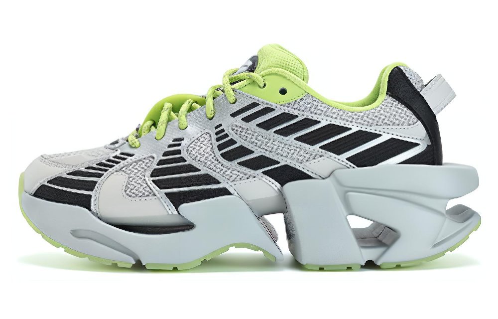 FILA Space Low Sneakers 'Silver Black Green' Women's