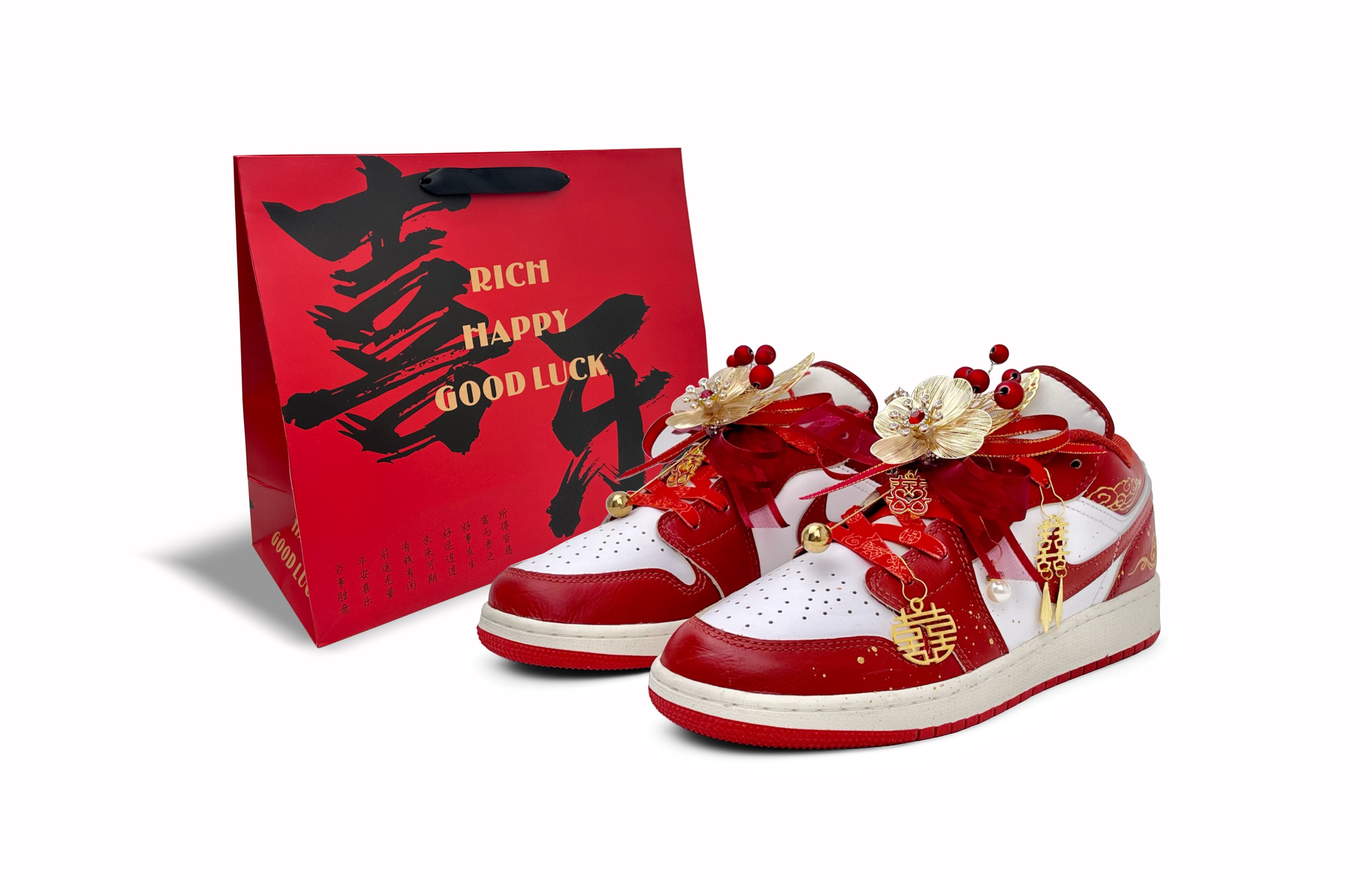 Jordan Air Jordan 1 Low top Vintage Basketball Shoes Women's Red