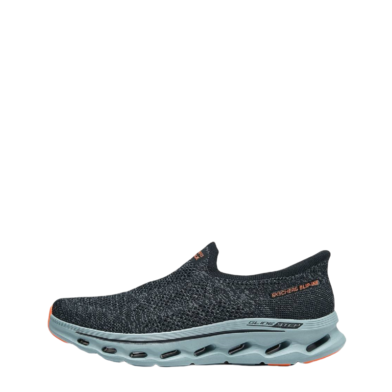 Skechers MEN'S GO WALK Wear-resistant And Lightweight Low-Top Casual Shoes Men's Black Gray Color