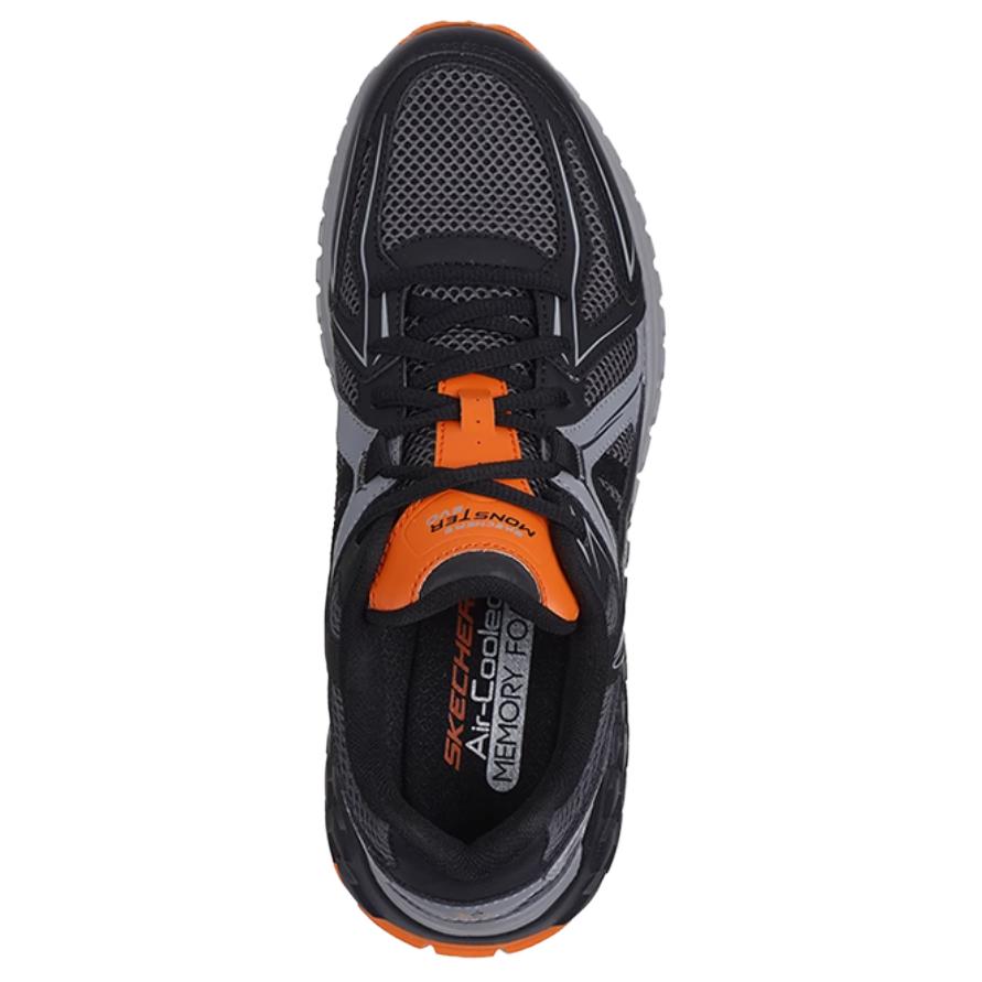 Skechers Monster Low Top Casual Shoes Men's Black Gray купить в интернет-магазине Yoocart с быстрой доставкой по России.