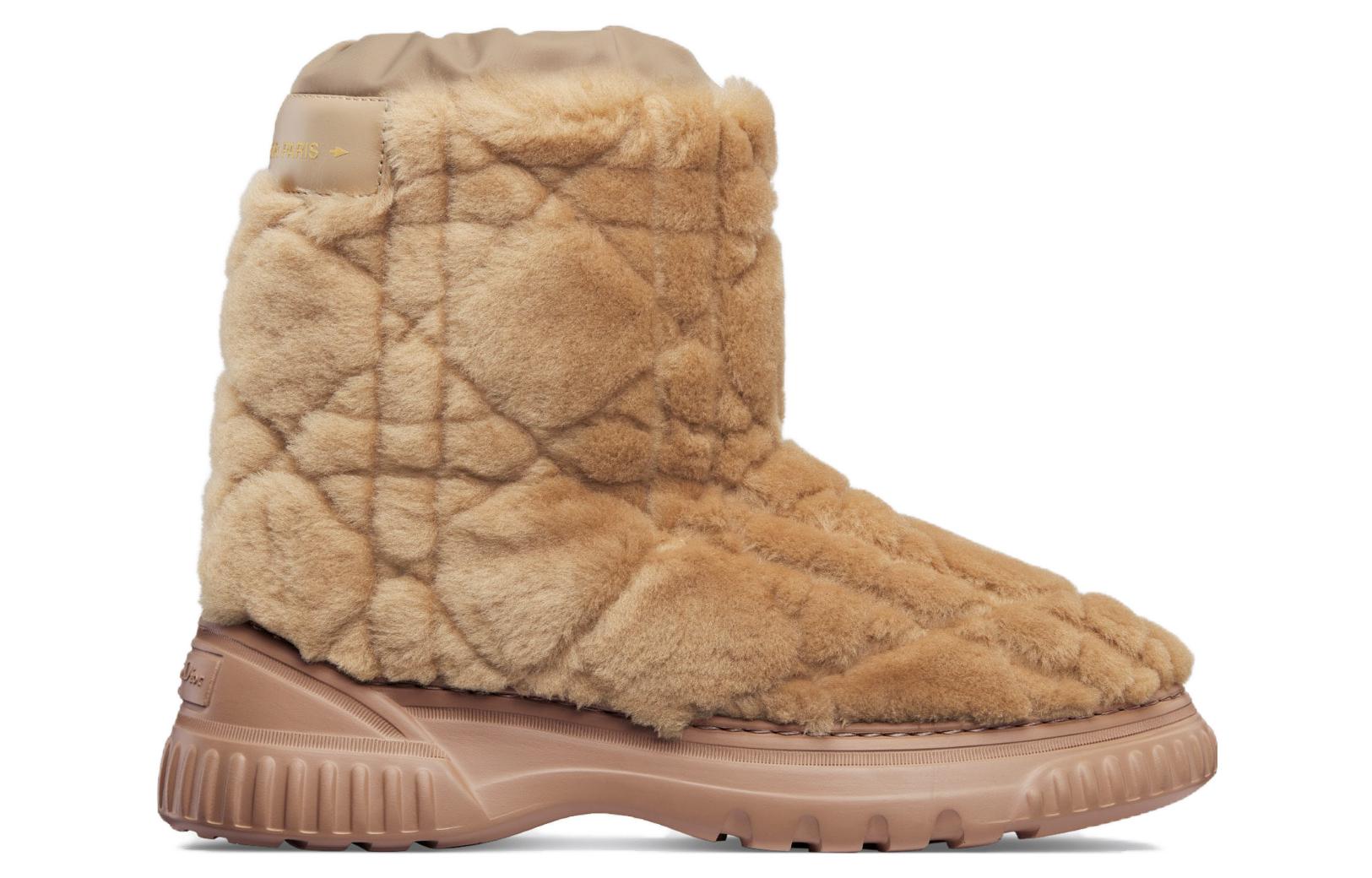 DIOR Frost Short Snow Boots Women's Brown