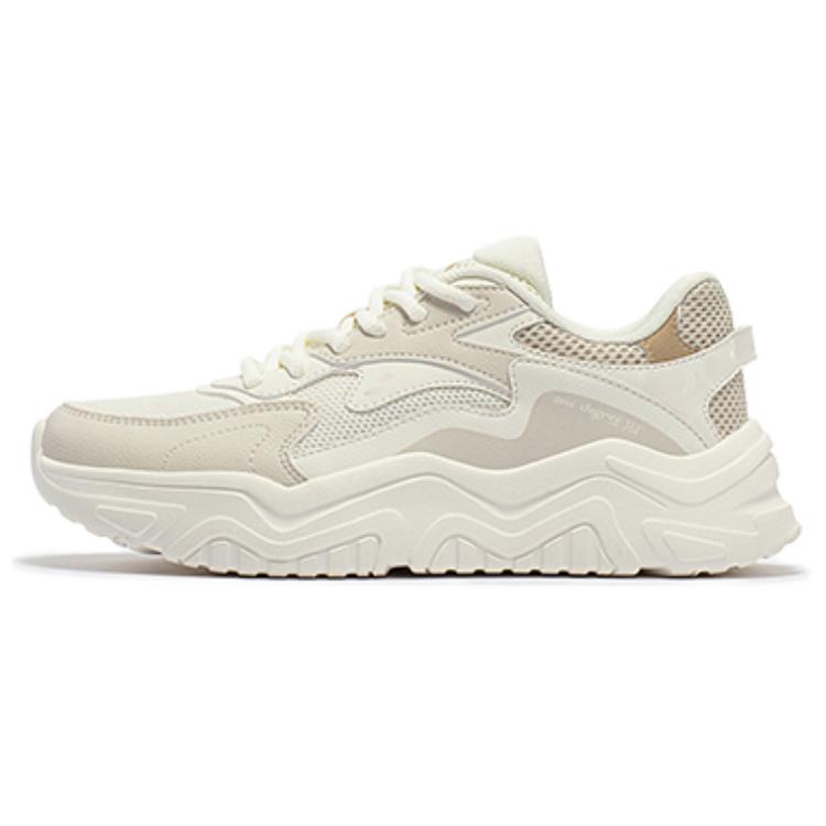 361° Cushioning Slip Resistant Low Top Casual Shoes Women's White Brown