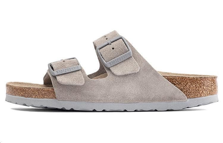 Birkenstock Arizona Soft Footbed Suede Leather 'Stone Coin'
