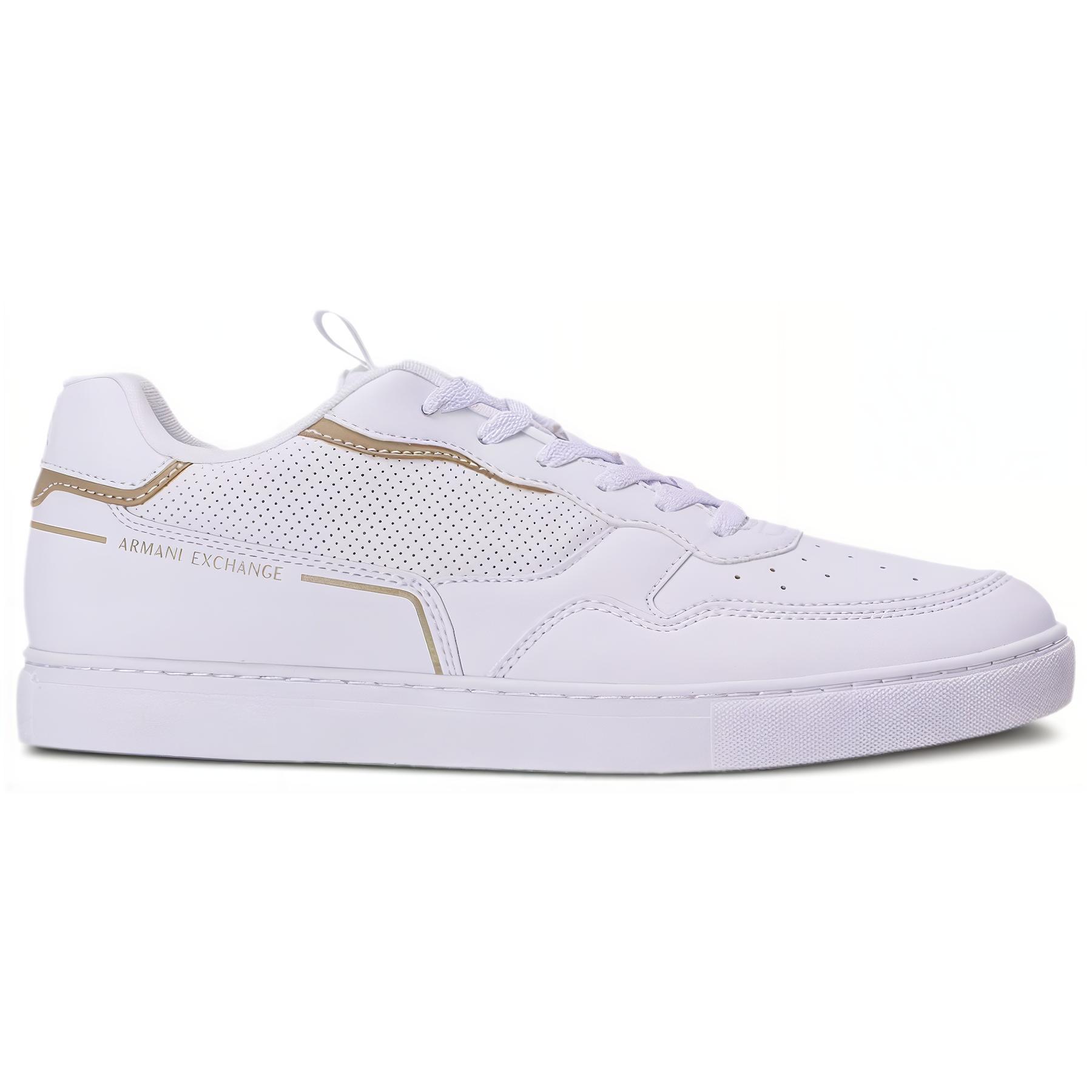 ARMANI EXCHANGEAE Low Top Skateboard Shoes Men's White