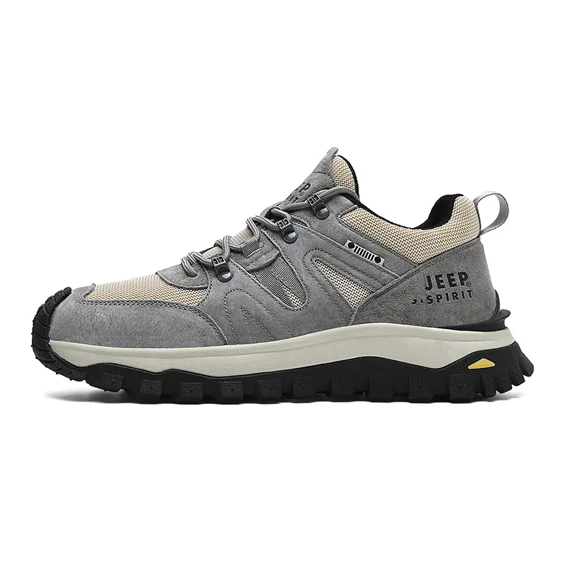 JEEP SPIRIT Low Top Outdoor Shoes Men's Climbing Gray
