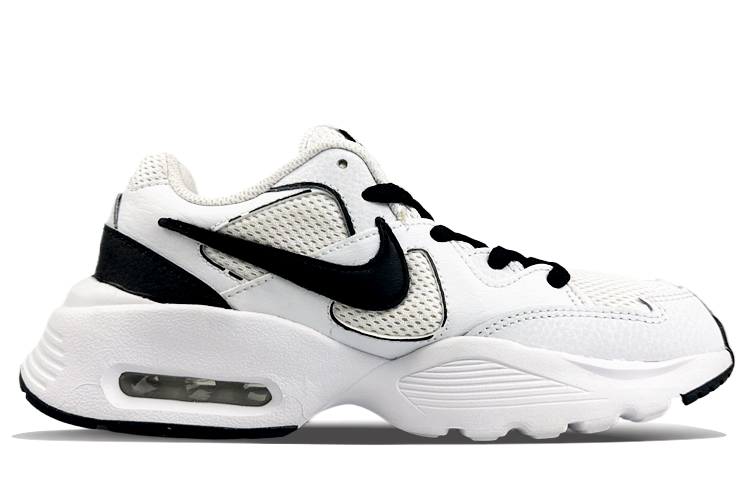 Nike Air Max Fusion Cushioning Anti-Slip And Wear-Resistant Low-Top Running Shoes Women's White Black купить в интернет-магазине Yoocart с быстрой доставкой по России.