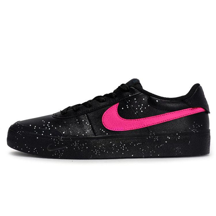 Nike Court Shot Abrasion-Resistant Slip-Resistant Low-Top Skateboard Shoes Men's Pink Black