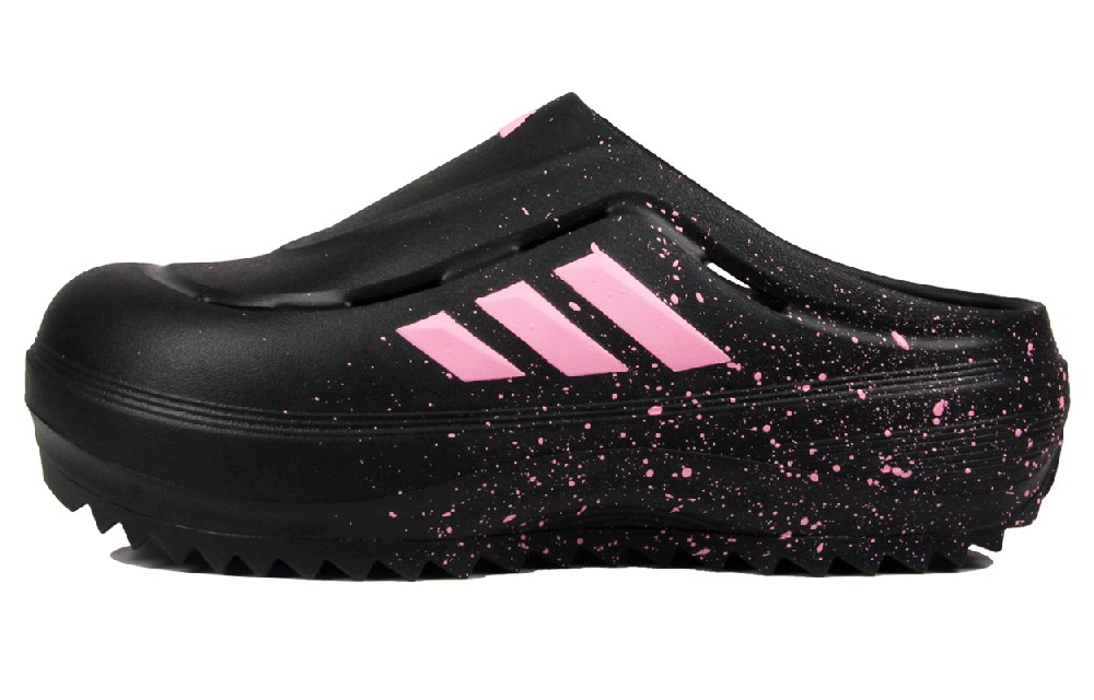 Adidas OZWAVE CLOG Abrasion Resistant Closed Toe Slippers Unisex Black Pink