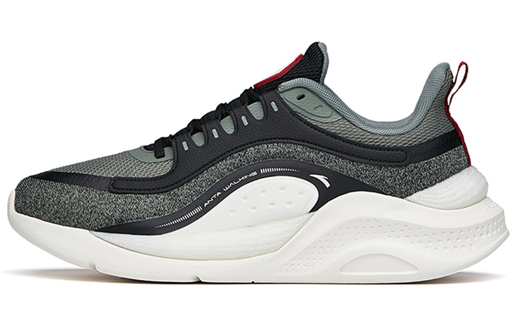 ANTA Variety Training Collection Training Shoes Men's Low top Asphalt Gray/Black/Ivory White