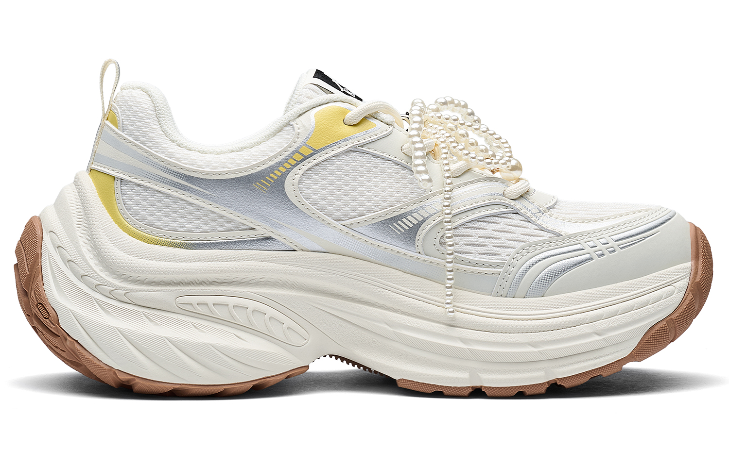 Kappa Back to Back Anti Slip And Wear Resistant Height Increasing Low top Chunky Sneakers Women's White Silver купить в интернет-магазине Yoocart с быстрой доставкой по России.