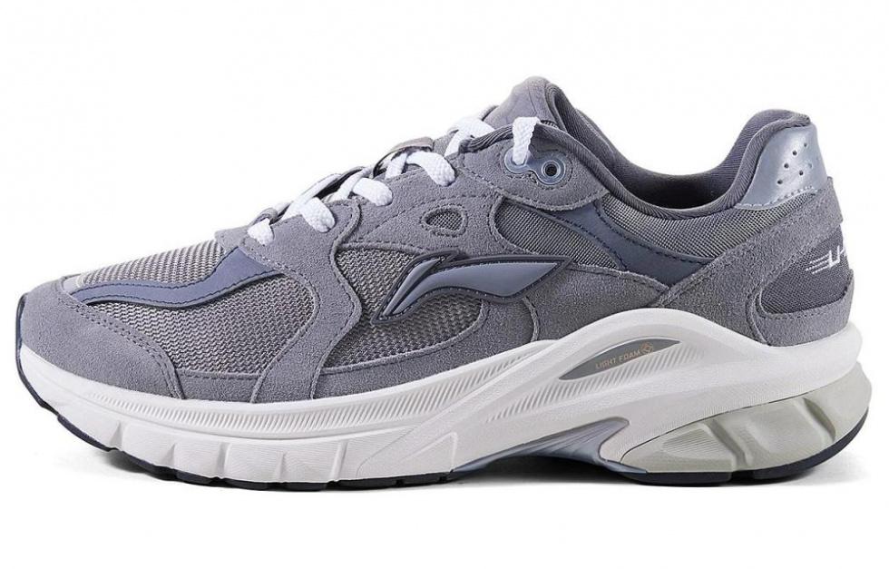 LiNing Furious Rider Runner Casual Shoes Women's Low-Top Gray