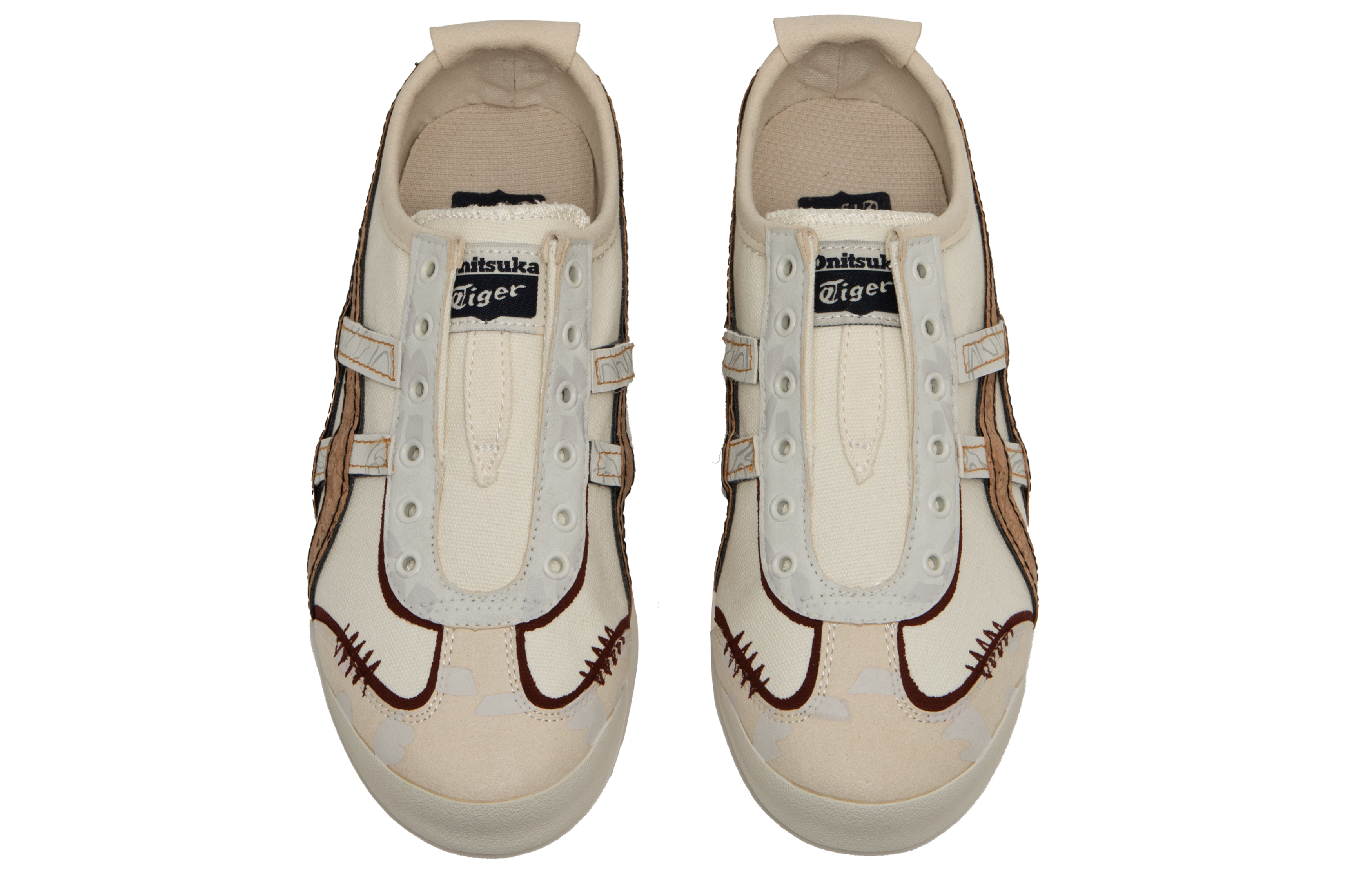 Onitsuka Tiger MEXICO 66 Blessing Branch Wear resistant And Lightweight Low Top Casual Shoes Unisex Beige White Brown купить в интернет-магазине Yoocart с быстрой доставкой по России.
