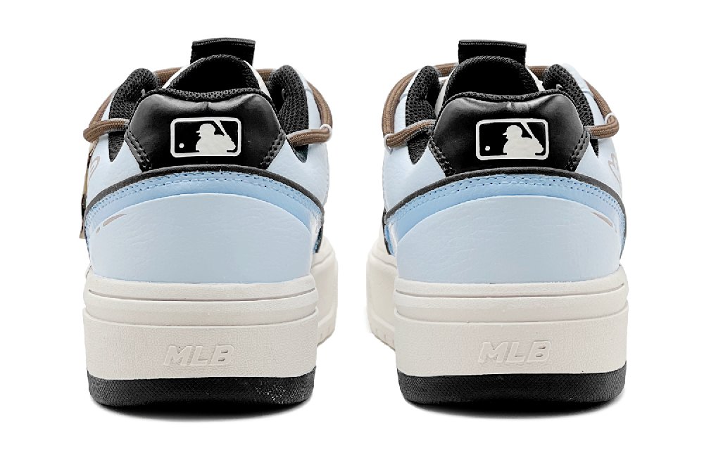 MLB Chunky Liner Anti-Slip Wear-Resistant Low-Top Skateboard Shoes Unisex Blue Brown