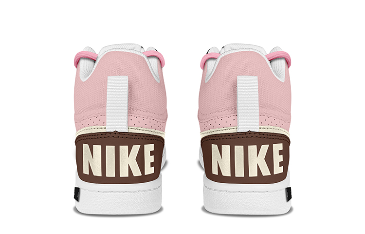 Nike Court Borough Low Mid Mid-Top Skateboard Shoes Men's Pink Brown купить в интернет-магазине Yoocart с быстрой доставкой по России.