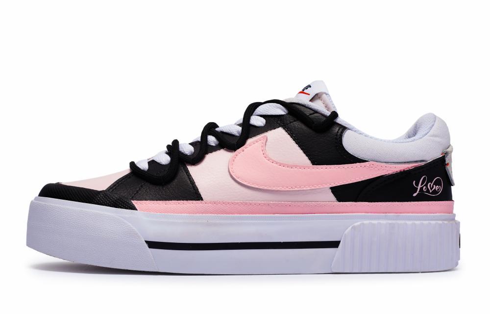 Nike Court Legacy 811 Manufacture Sweet Pink Girlish Low-Top Skateboard Shoes Women's Black Pink