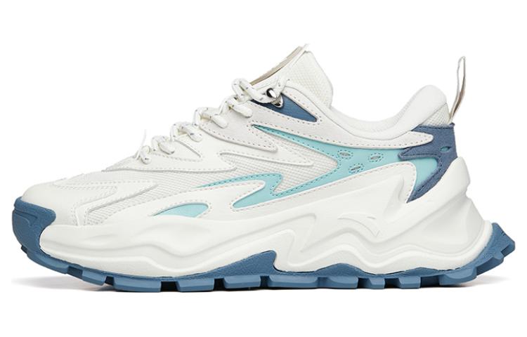 Anta Hot Cushioning Anti-Slip And Wear-Resistant Low-Top Chunky Sneakers Women's White Blue