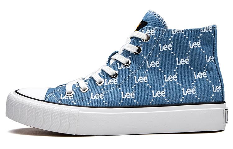 Lee Height Increasing Lightweight Breathable High-Top Canvas Shoes Unisex Baby Blue