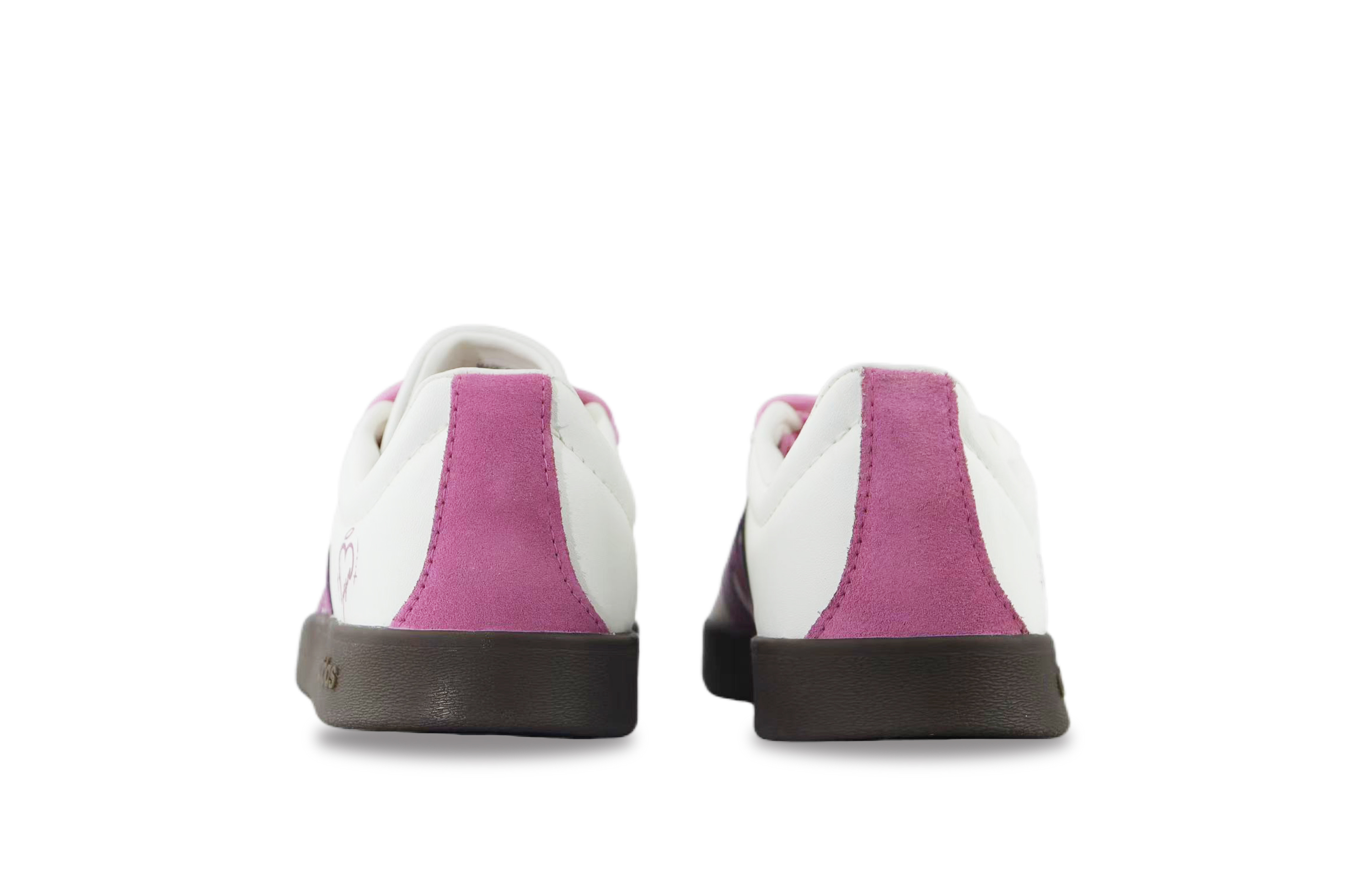Adidas VL COURT 2.0 Anti Slip Wear Resistant Low Top Skateboard Shoes Unisex Beige Pink купить в интернет-магазине Yoocart с быстрой доставкой по России.
