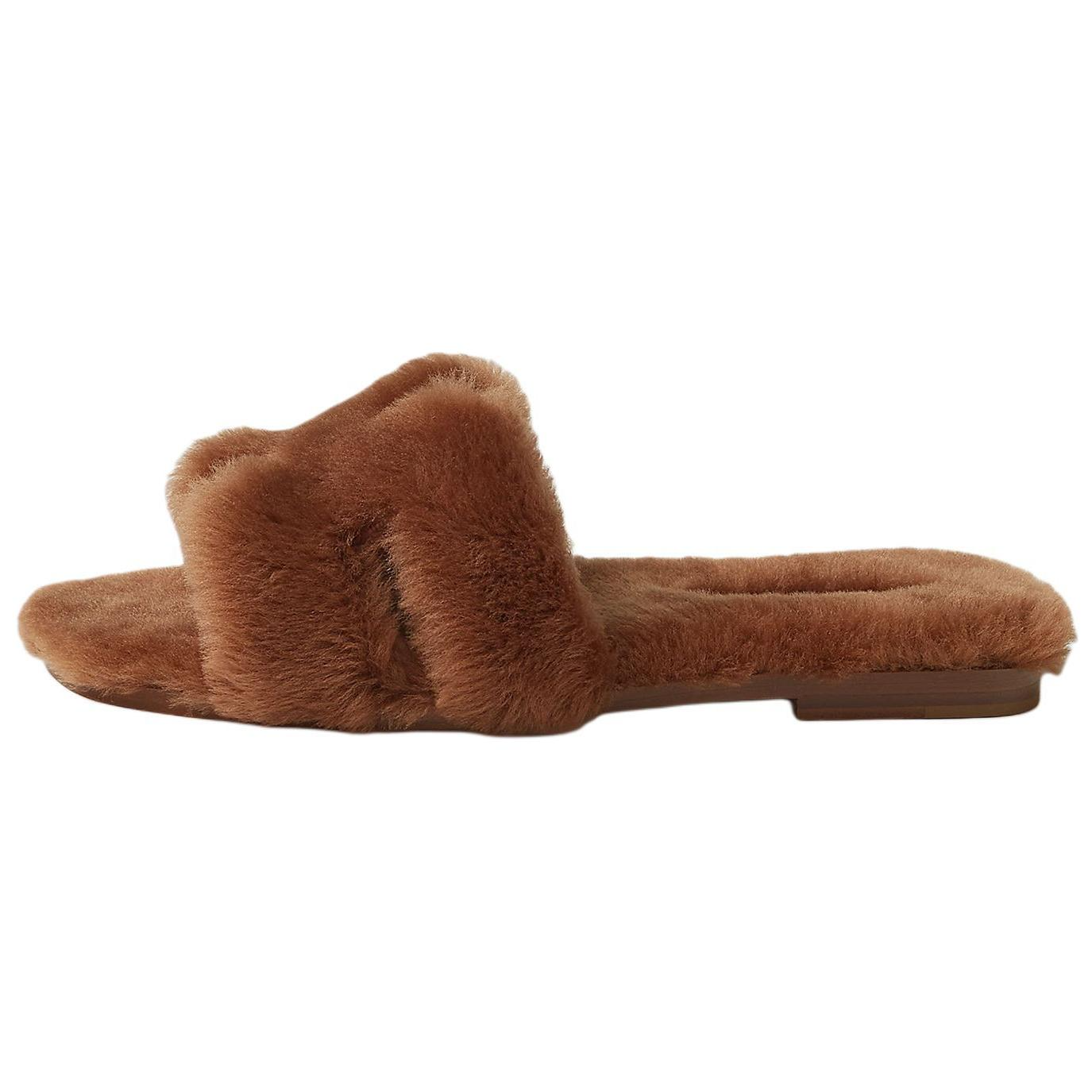 HERMES Oran Slide Slippers Women's Brown