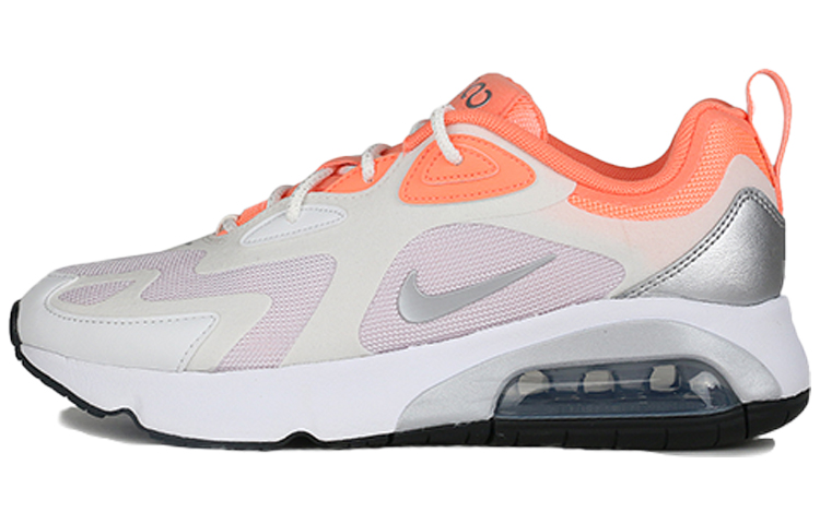 Nike Air Max 200 Summit White Metallic Silver Peach Women's