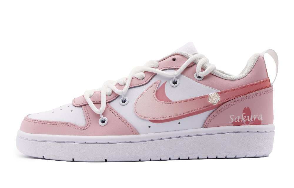 Nike Court Borough Skateboard Shoes Women's Low-Top White
