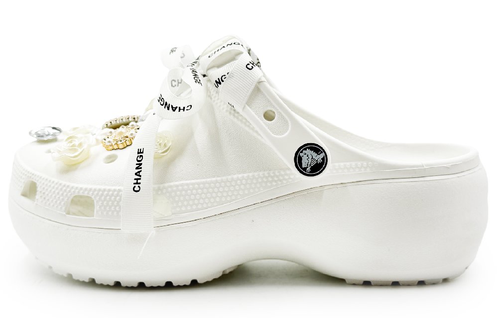 Crocs Classic Platform Clog Cloud Clogs Women's White