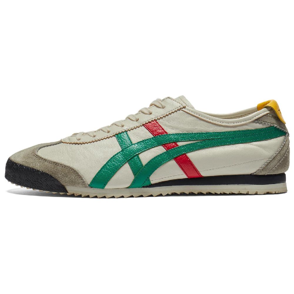 Onitsuka Tiger MEXICO 66 Anti-Slip Wear-Resistant Low-Top Casual Shoes Unisex Beige Green