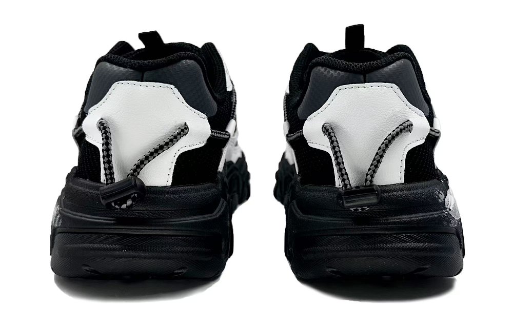 FILA Fluid Panda Formula Abrasion Resistant Low Top Casual Shoes Unisex White Black