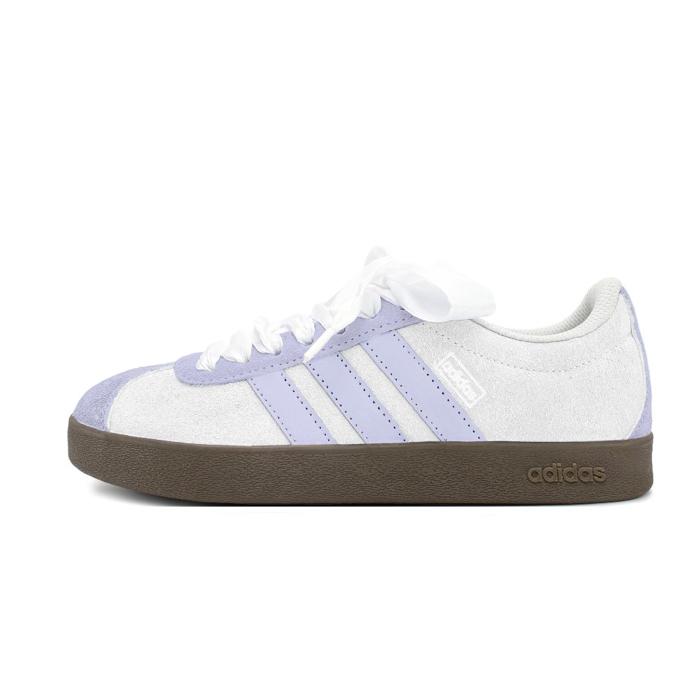 Adidas Neo VL Court Lifestyle Anti Slip Wear Resistant Low Top Skateboard Shoes Unisex Purple White