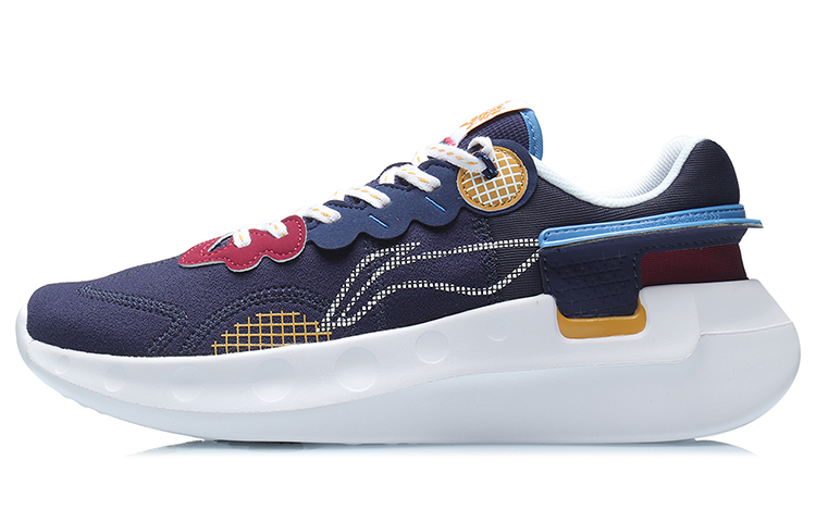 LiNing Cushioning, Slip Resistant, Abrasion Resistant, Rebound Low Top Running Shoes Unisex Royal Blue