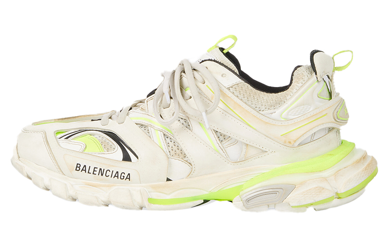 Balenciaga Track Worn Out In White Fluo Yellow