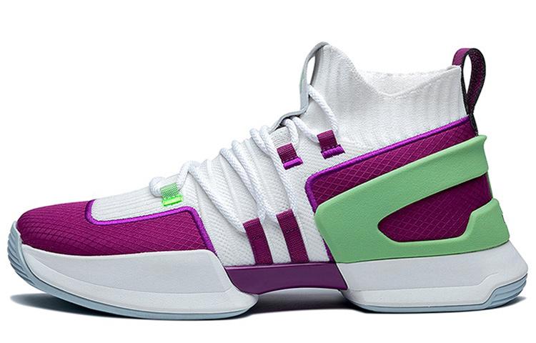 EQLZ EQUALIZER Zero Cell Create Something Out Of Nothing Mid-Top Basketball Shoes Unisex White Purple Green