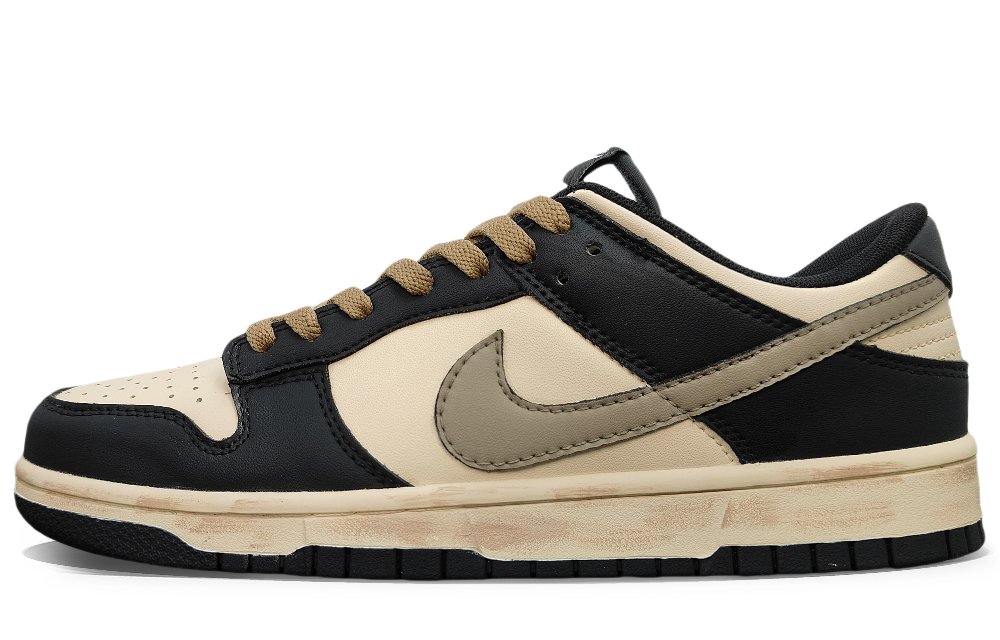 Nike Dunk YDCC Anti-Slip And Wear-Resistant Lightweight Low-Top Skateboard Shoes Women's Black Brown