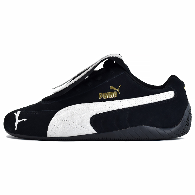 PUMA Speedcat Business Suit Rebel Anti-Slip And Wear-Resistant Lightweight Low-Top Casual Shoes Unisex Black Silver