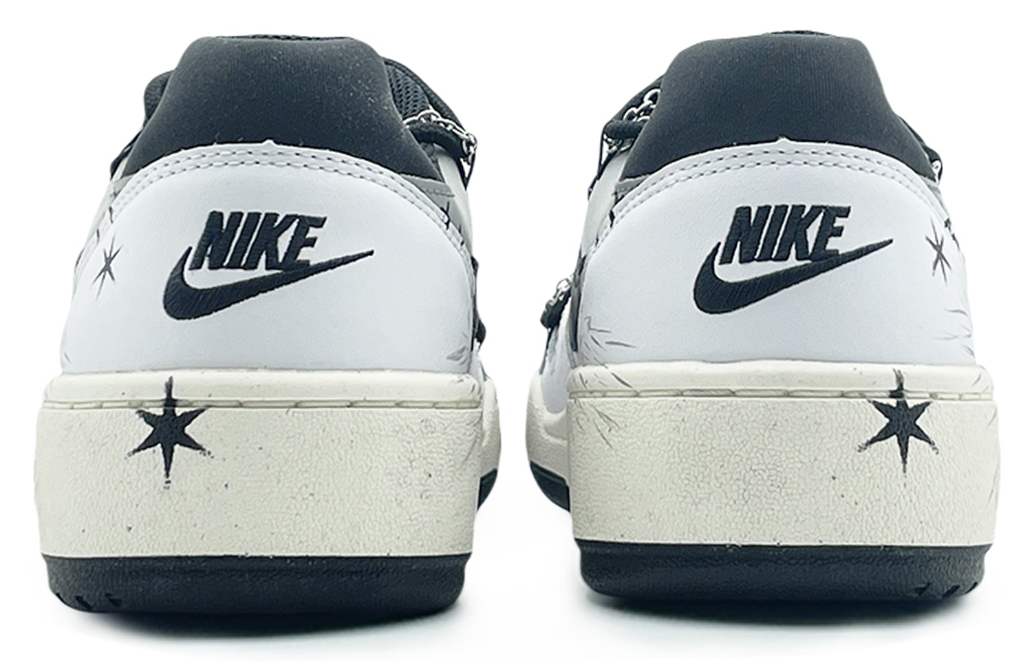 Nike Full Force Low Abrasion-Resistant Slip-Resistant Low-Top Skateboard Shoes Men's White Black купить в интернет-магазине Yoocart с быстрой доставкой по России.