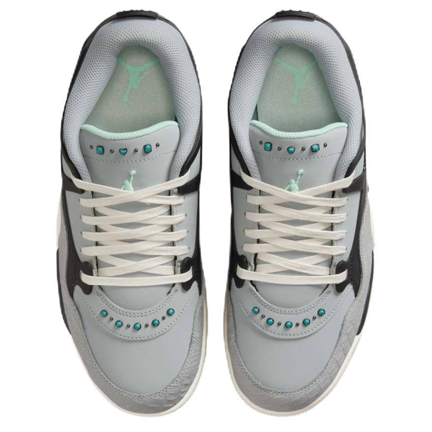 Jordan Air Jordan 4 Abrasion Resistant Low top Vintage Basketball Shoes Women's Gray купить в интернет-магазине Yoocart с быстрой доставкой по России.