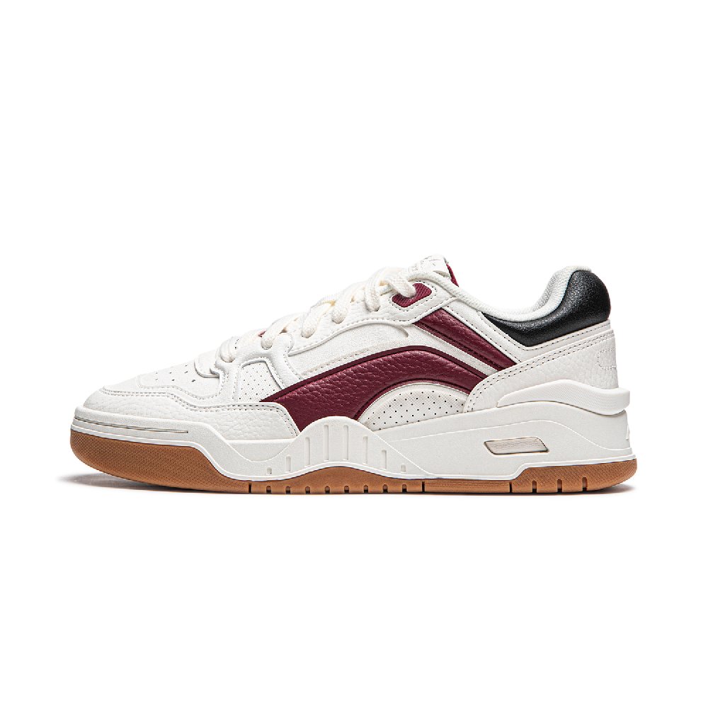 LiNing Moon White 2.0 Anti Slip And Wear Resistant Breathable Low Top Skateboard Shoes Women's White Red